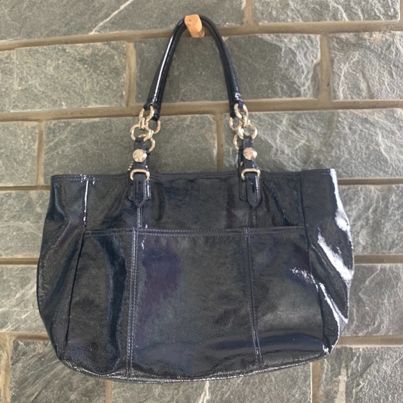 Stunning Navy - Coach Madison MIA Tote Handbag - Picture 2 of 5